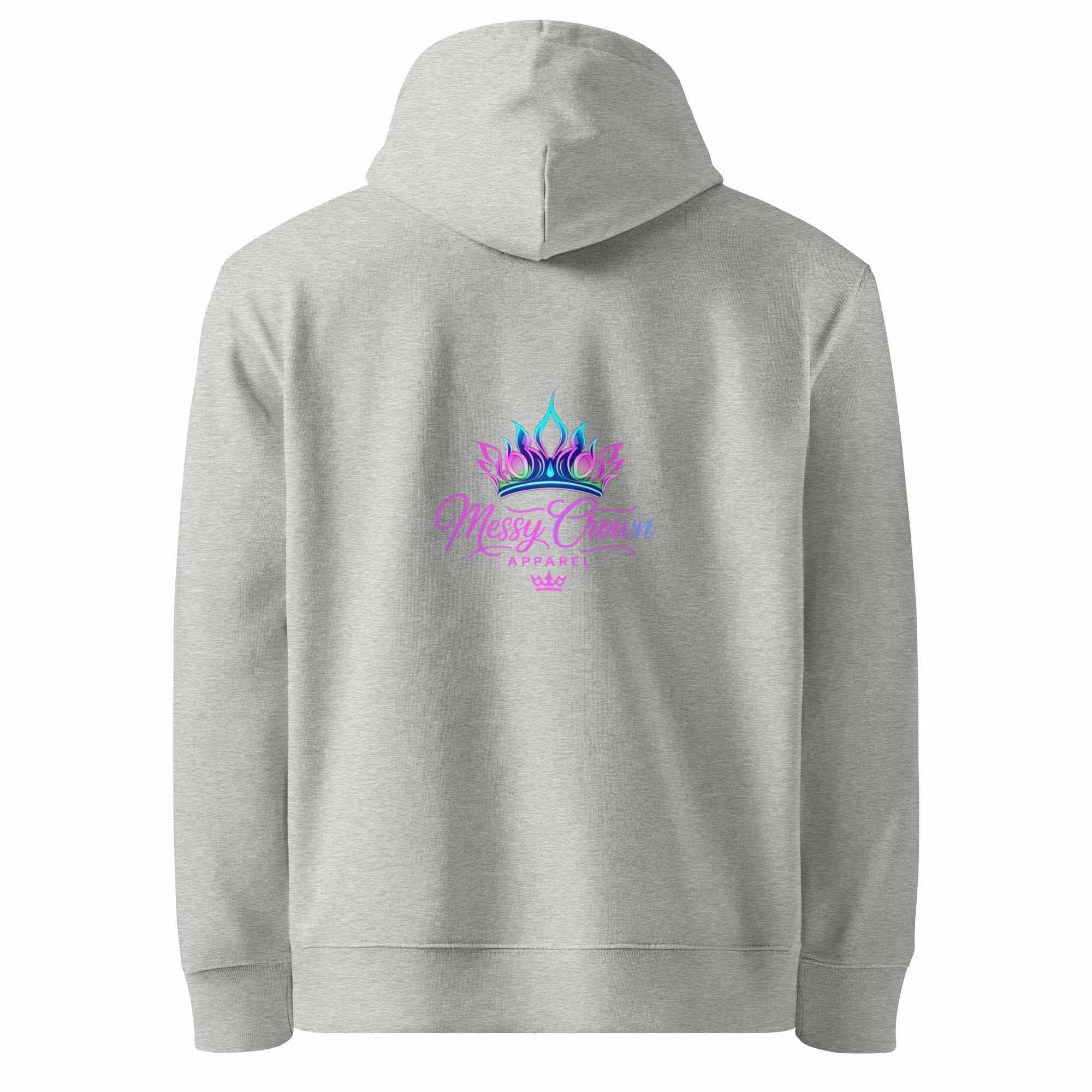 Unisex essential organic hoodie made from eco-friendly materials with kangaroo pocket and relaxed fit